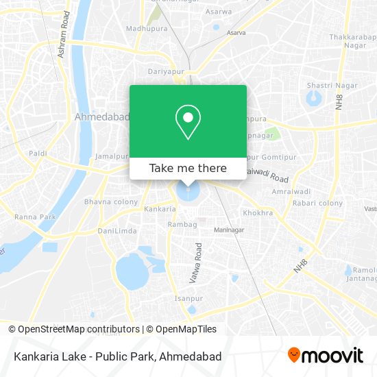 Kankaria Lake - Public Park map