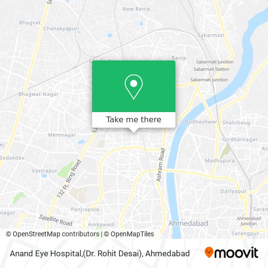 Anand Eye Hospital,(Dr. Rohit Desai) map