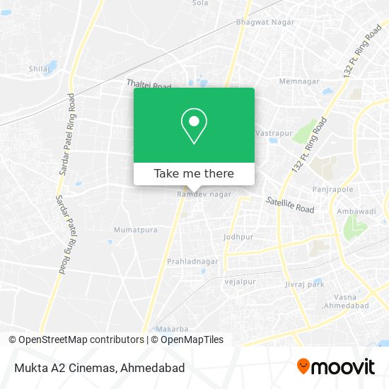 Mukta A2 Cinemas map