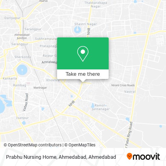 Prabhu Nursing Home, Ahmedabad map