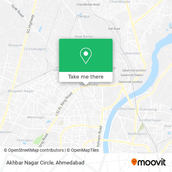 Akhbar Nagar Circle map