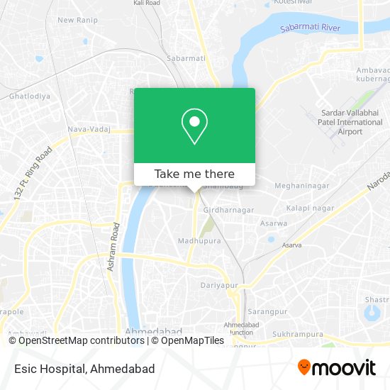 Esic Hospital map