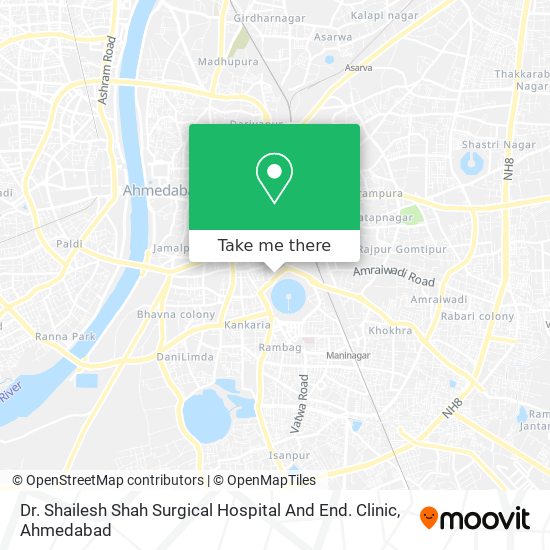 Dr. Shailesh Shah Surgical Hospital And End. Clinic map