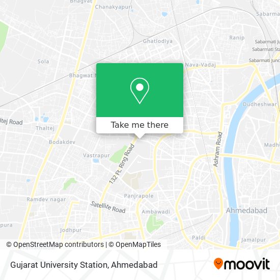 Gujarat University Station map