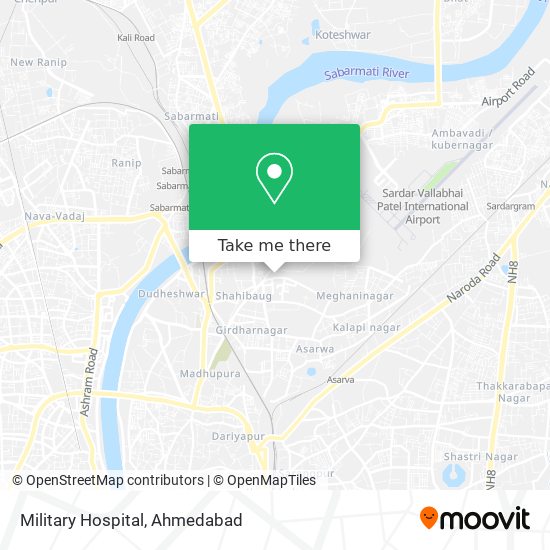 Military Hospital map