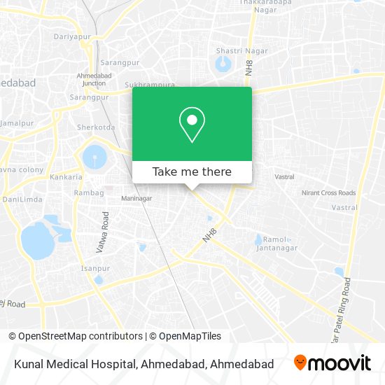 Kunal Medical Hospital, Ahmedabad map