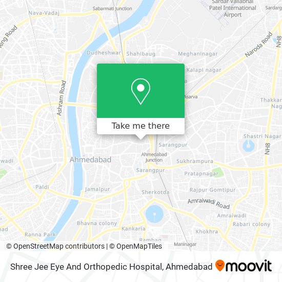 Shree Jee Eye And Orthopedic Hospital map