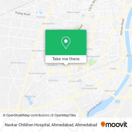 Navkar Children Hospital, Ahmedabad map