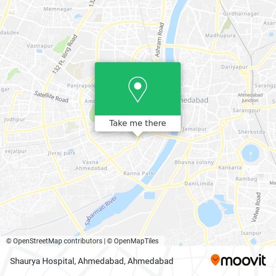 Shaurya Hospital, Ahmedabad map