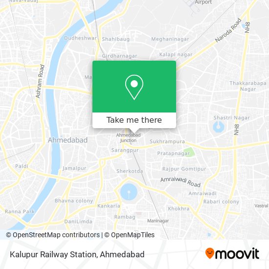 Kalupur Railway Station map