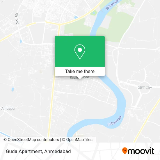 Guda Apartment map