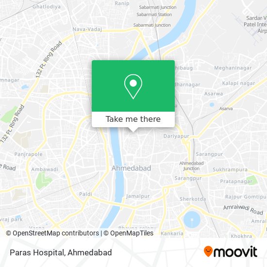 Paras Hospital map