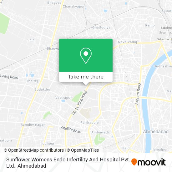 Sunflower Womens Endo Infertility And Hospital Pvt. Ltd. map