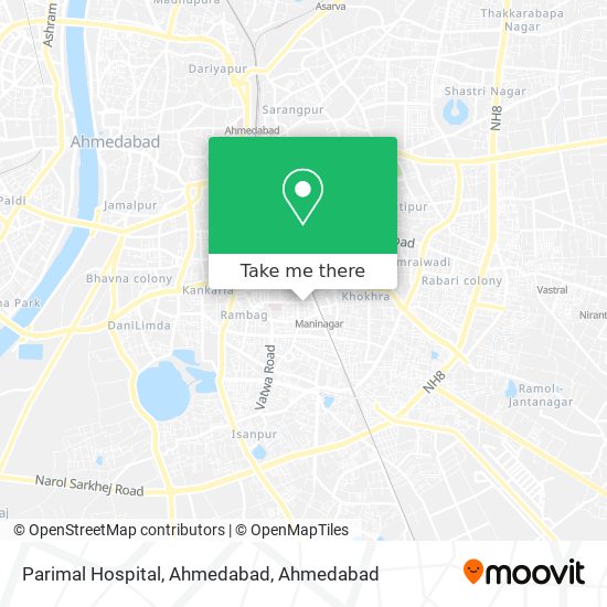 Parimal Hospital, Ahmedabad map