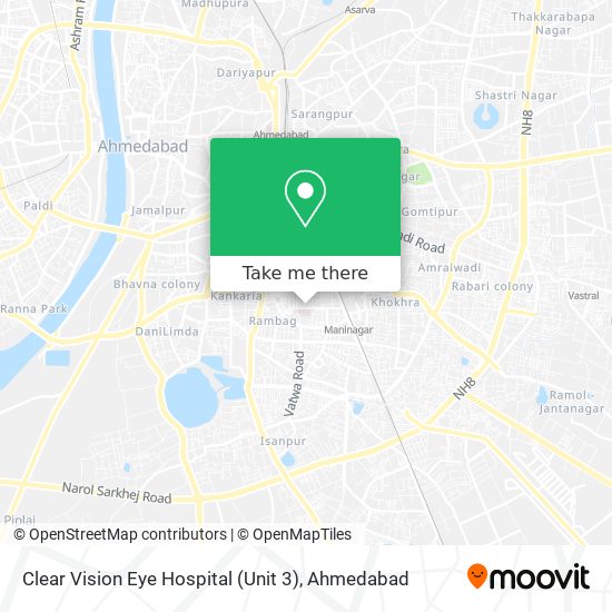 Clear Vision Eye Hospital (Unit 3) map