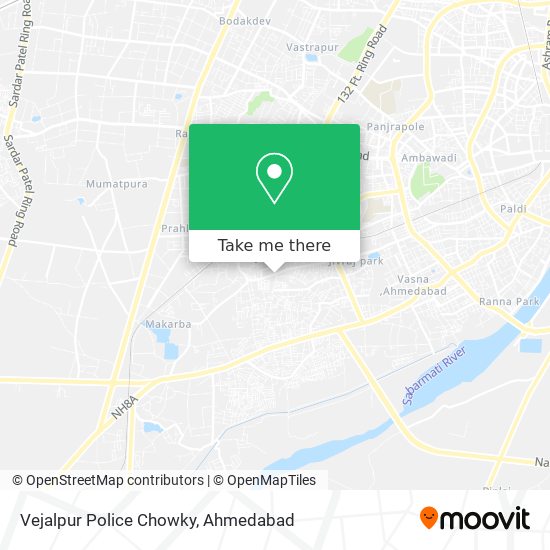 Vejalpur Police Chowky map