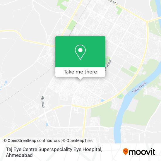Tej Eye Centre Superspeciality Eye Hospital map