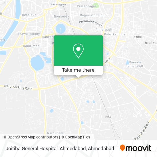 Joitiba General Hospital, Ahmedabad map