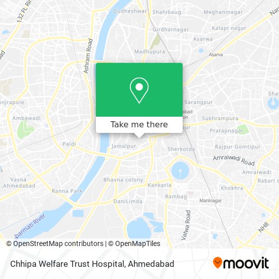 Chhipa Welfare Trust Hospital map