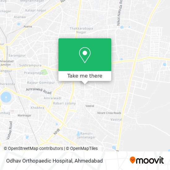 Odhav Orthopaedic Hospital map
