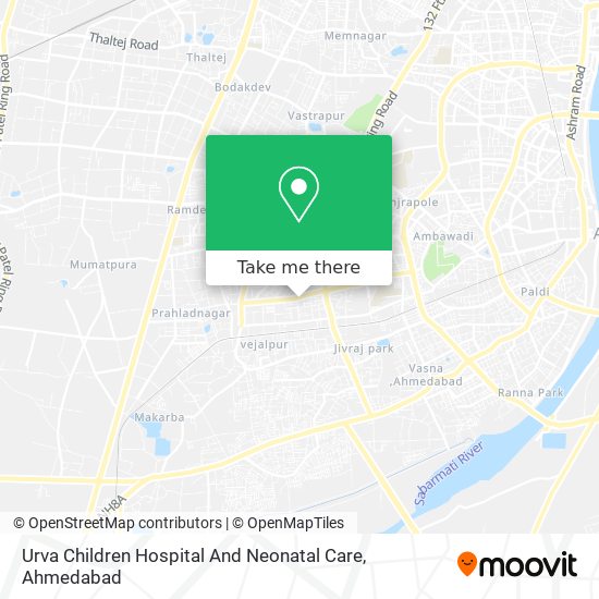 Urva Children Hospital And Neonatal Care map