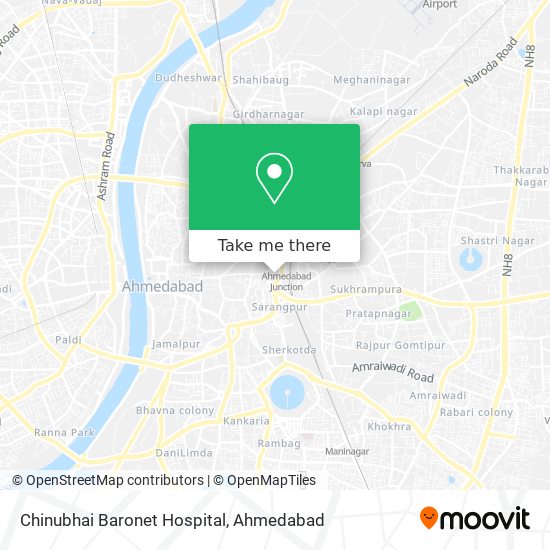 Chinubhai Baronet Hospital map
