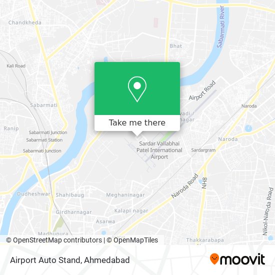 Airport Auto Stand map