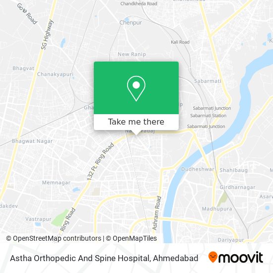 Astha Orthopedic And Spine Hospital map