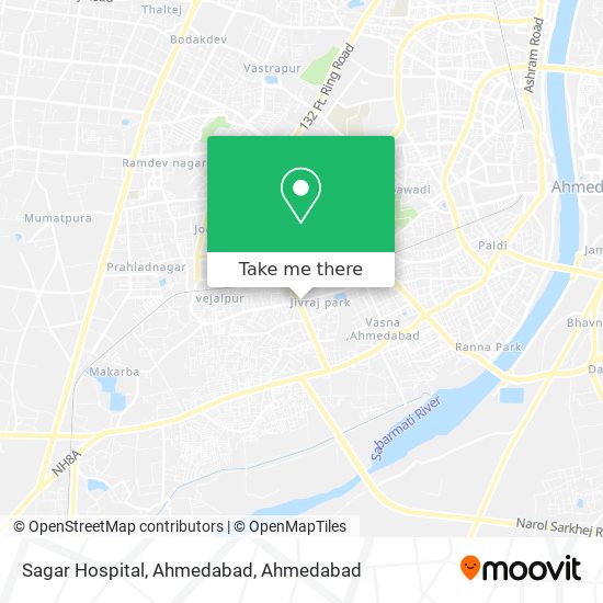 Sagar Hospital, Ahmedabad map