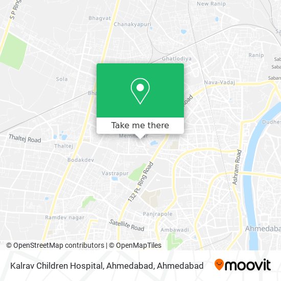 Kalrav Children Hospital, Ahmedabad map