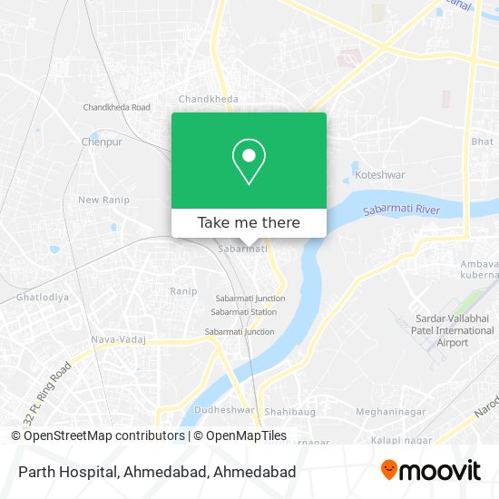 Parth Hospital, Ahmedabad map