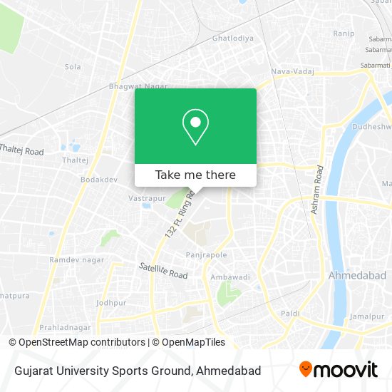 Gujarat University Sports Ground map