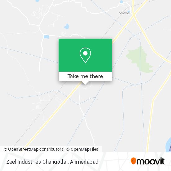 Zeel Industries Changodar map