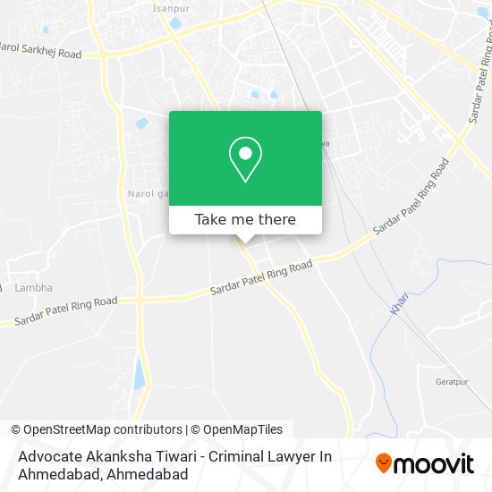 Advocate Akanksha Tiwari - Criminal Lawyer In Ahmedabad map