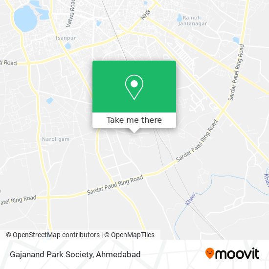 Gajanand Park Society map