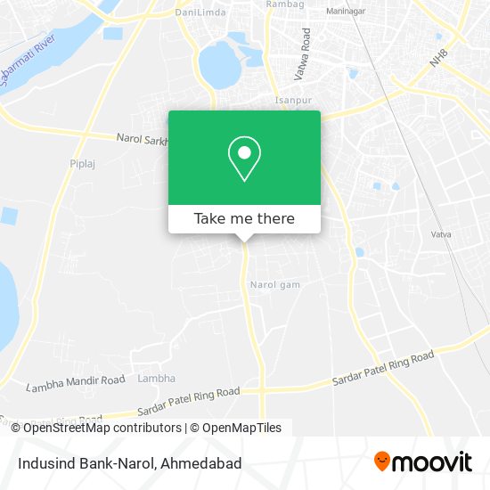 Indusind Bank-Narol map