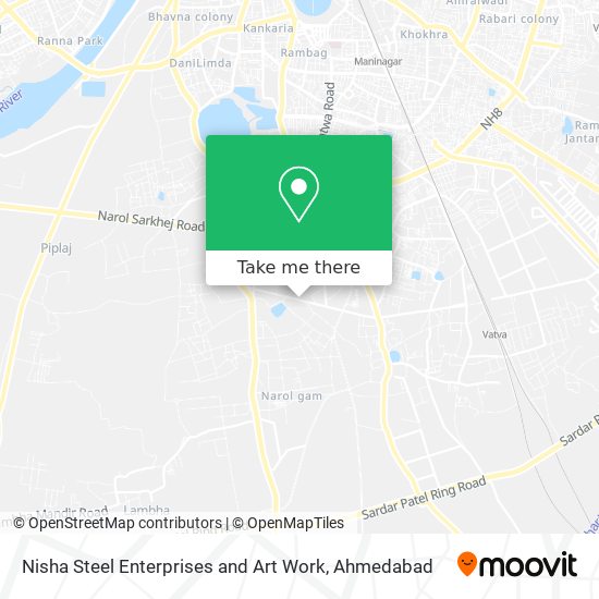 Nisha Steel Enterprises and Art Work map