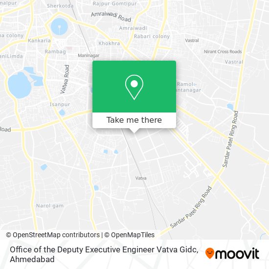 Office of the Deputy Executive Engineer Vatva Gidc map