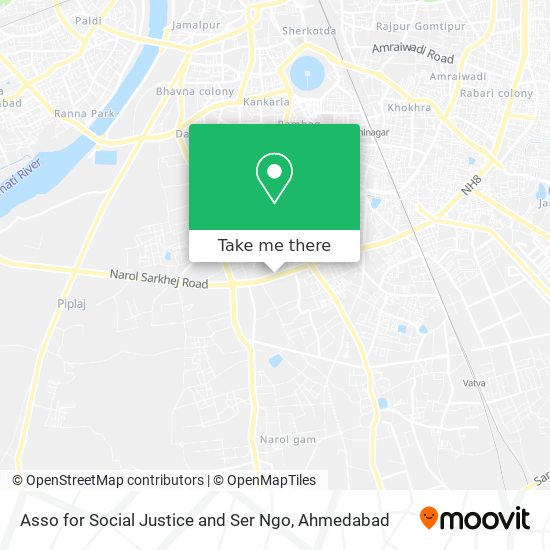 Asso for Social Justice and Ser Ngo map
