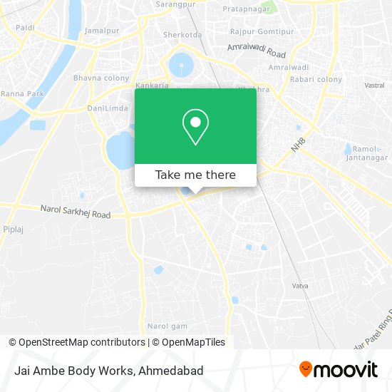 Jai Ambe Body Works map