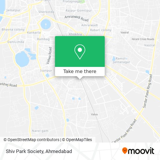 Shiv Park Society map