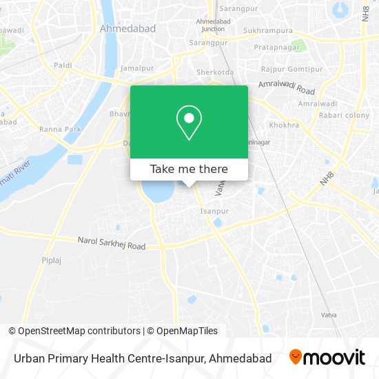 Urban Primary Health Centre-Isanpur map