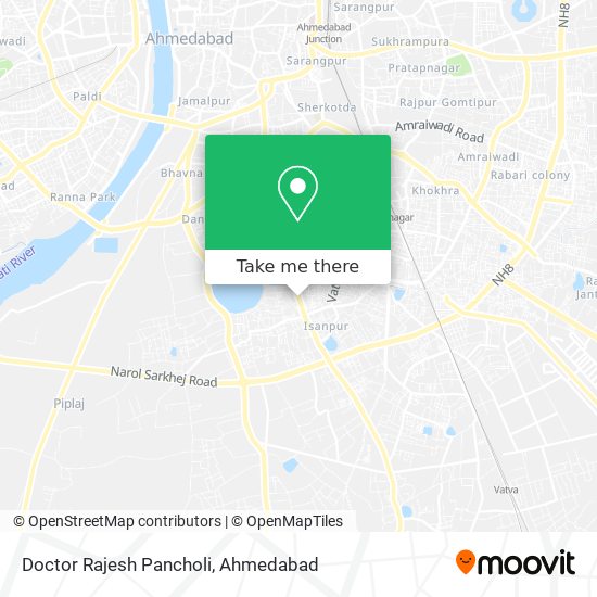 Doctor Rajesh Pancholi map
