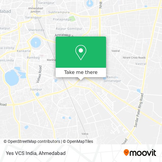 Yes VCS India map