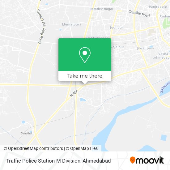 Traffic Police Station-M Division map