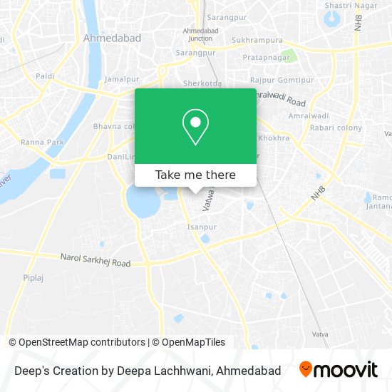 Deep's Creation by Deepa Lachhwani map