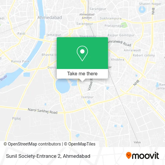 Sunil Society-Entrance 2 map