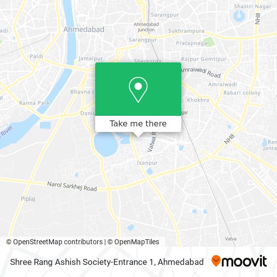 Shree Rang Ashish Society-Entrance 1 map