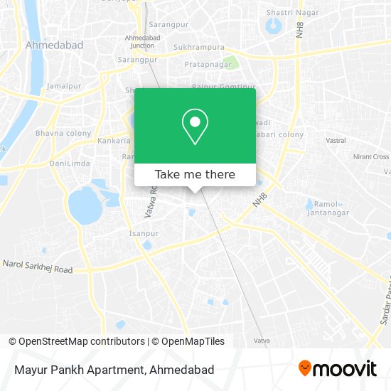 Mayur Pankh Apartment map