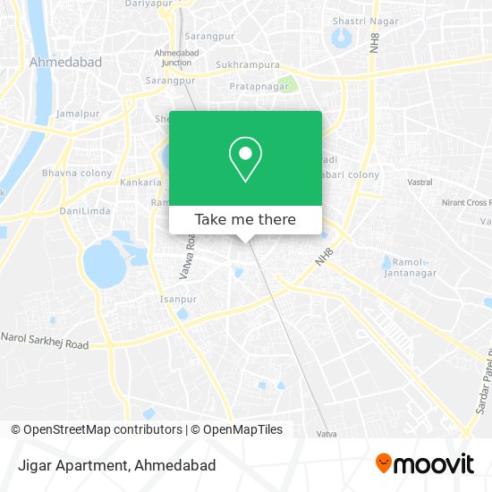 Jigar Apartment map